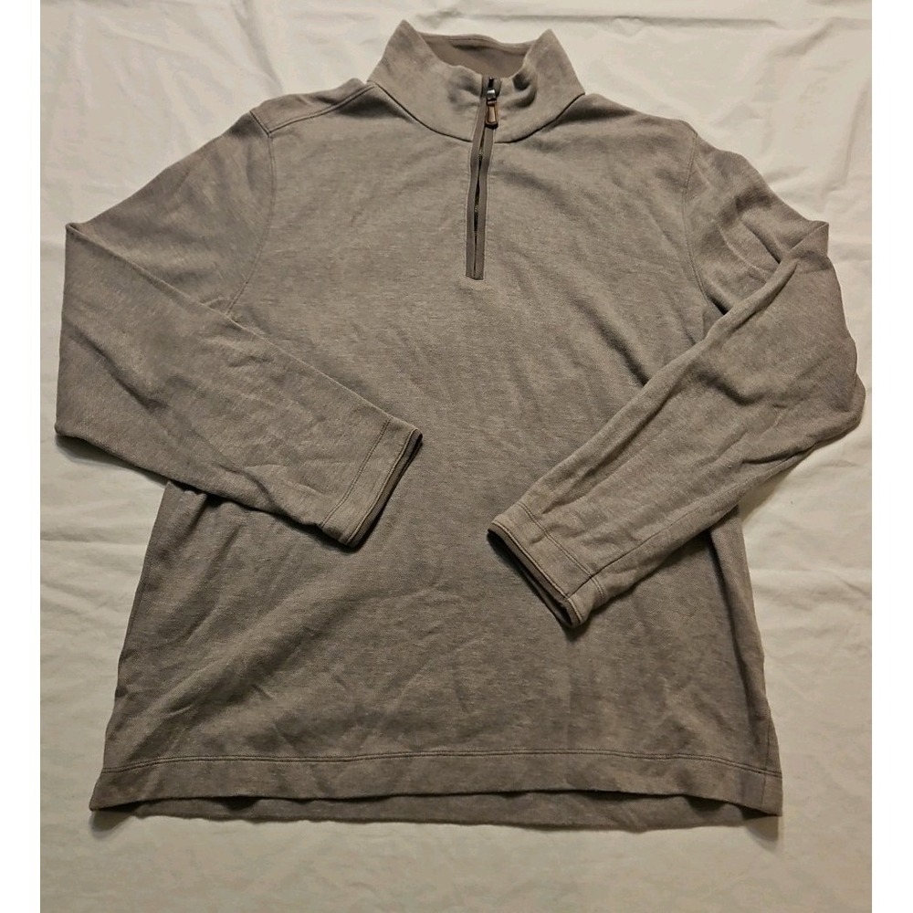 Banana Republic 1/4 Zip Pullover Urban Gray Mens Large